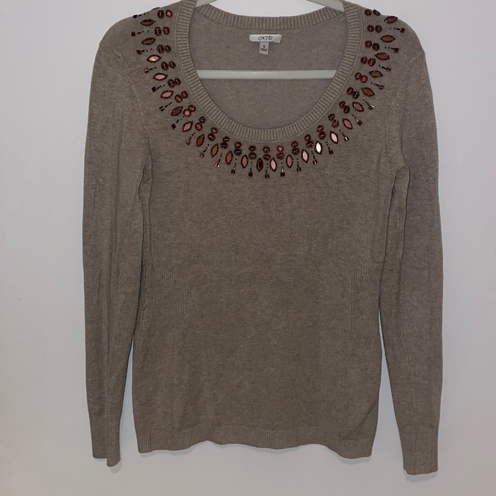 Cache Gray Sweater
